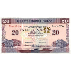 (265) Northern Ireland P242e - 20 Pounds (Ulster Bank) (2014) (ATTENTION: LITTLE SPOT)